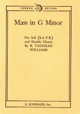 Mass in G minor SATB Choral Score cover